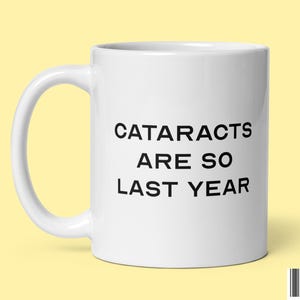 Funny Cataract Surgery Coffee Mug Gift for Cataracts Removal Patient Get Well Soon Gifts Post Surgery Recovery Ceramic Tea Cup