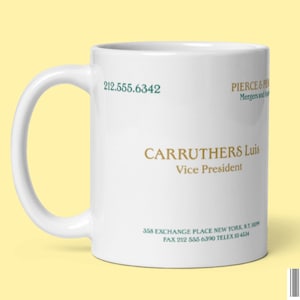 de Luis Carruthers | Tasse de film | Tasses pop culture | Mug fantaisie | Américain psychopathe