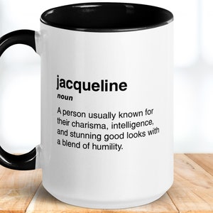 Custom Name Definition Coffee Mug, Personalized Name with Definition, Custom Name Dictionary Definition Gifts For Women, Bestie, BFF Tea Cup