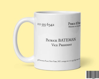 Patrick Bateman Name Card Mug Design | American Psycho | Movie Mug | Novelty Mug