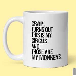Funny Circus Monkey Coffee Mug Ceramic Tea Cup
