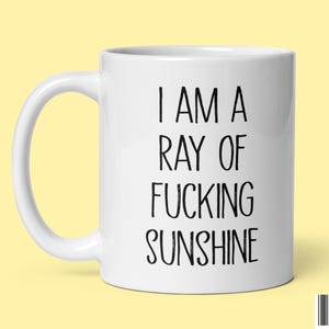 Funny Sunshine Swear-koffiemok: onbeleefd sarcastisch cadeau