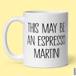 Funny Alcohol Coffee Mug Gifts for Espresso Martini Drinker Cocktail Lover Bartender Coffee Liqueur Ceramic Tea Cup