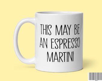 Lustige Espresso Martini-Tasse: Parodie Gag Geschenk für Cocktail-Liebhaber