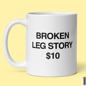 Tasse de café drôle de rétablissement Cadeau pour une histoire de jambe cassée