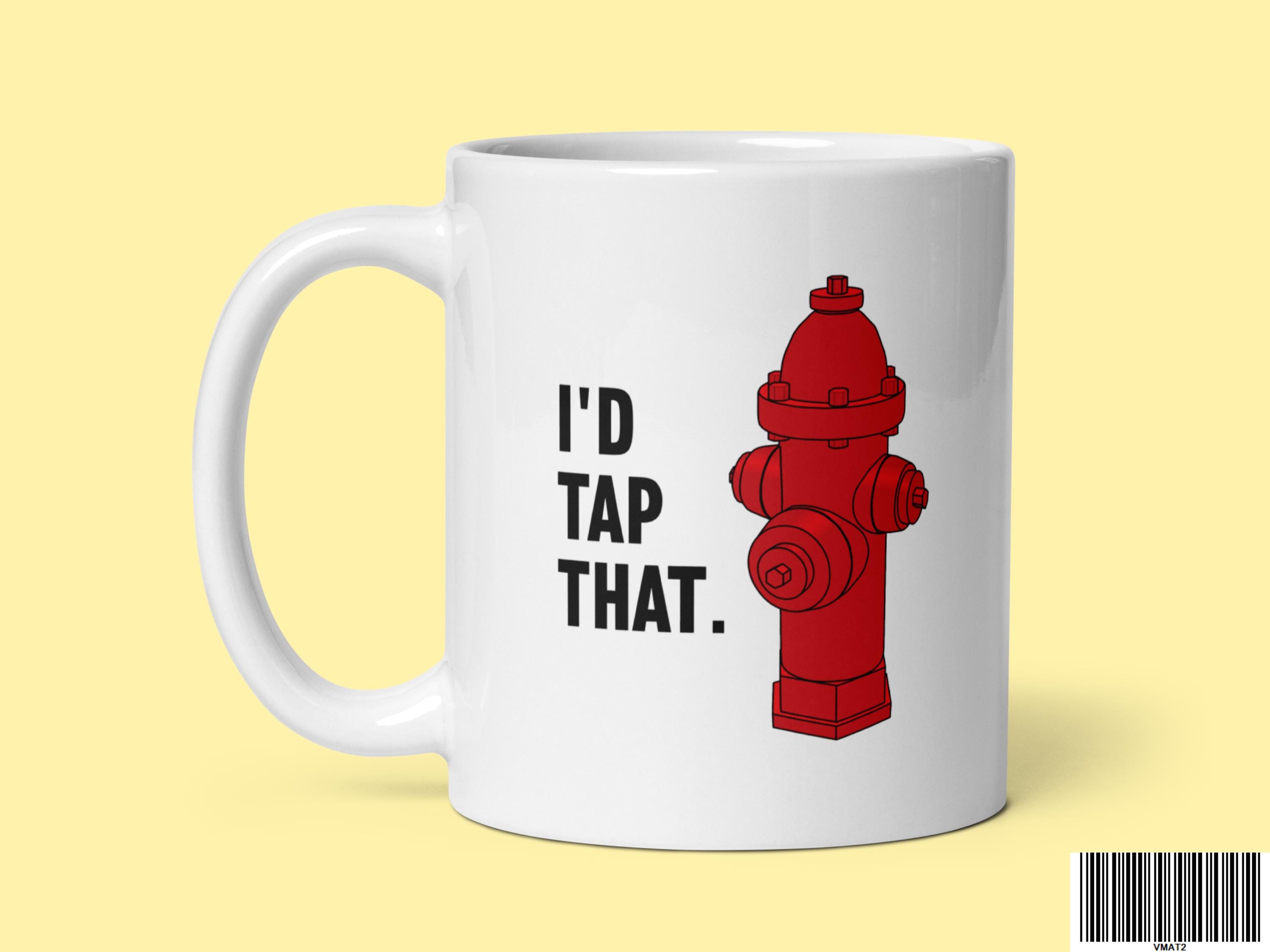 Feuerhydrant-Kaffeetasse Aus Keramik – Lustiger Trinkbecher 400ml, Rot – Ideal Für Feuerwehr-Fans