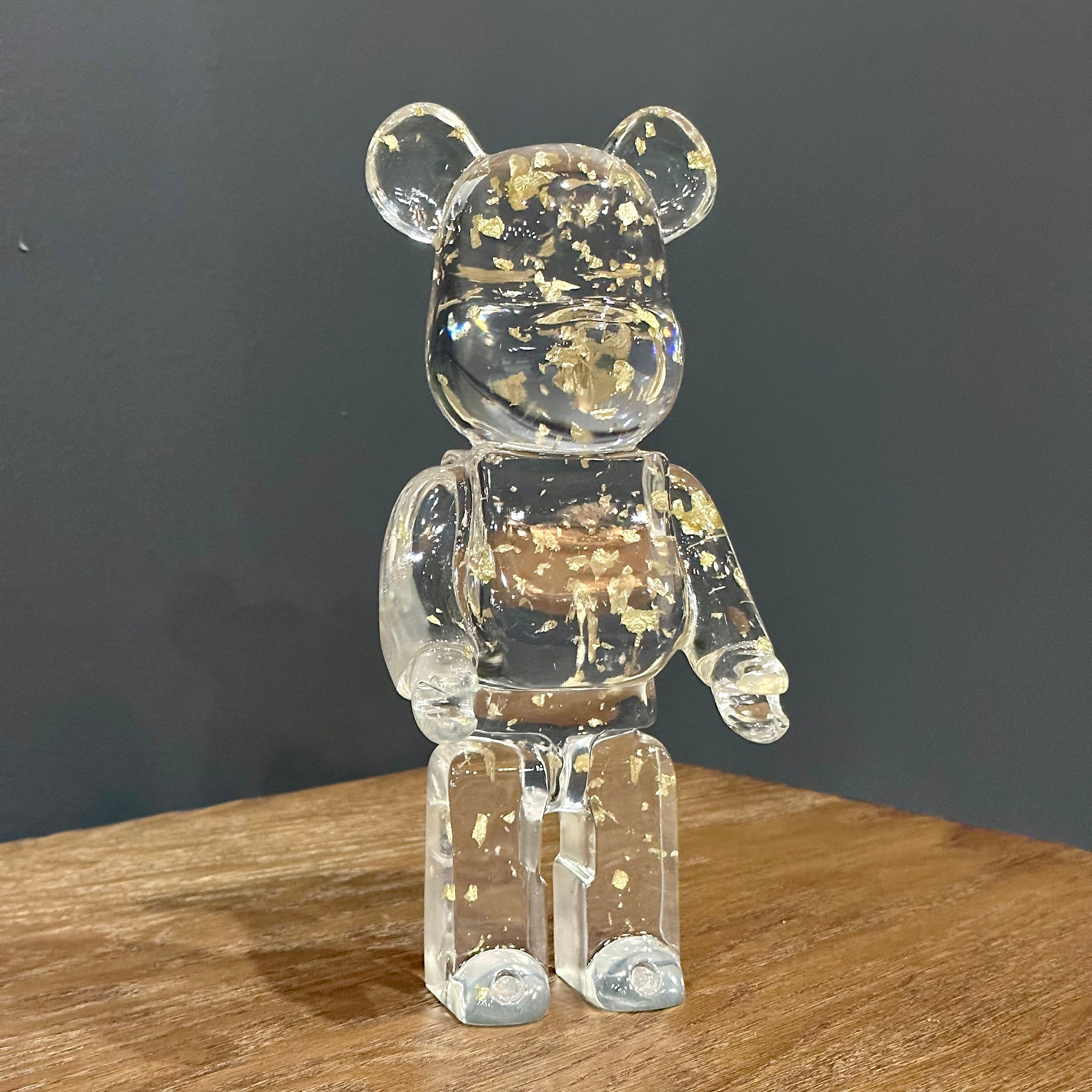 Gold Leaf Bearbrick, Gold Pop Art Statue, Gold Leaf