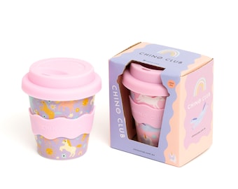 Purple Unicorn 4oz Toddler Babyccino Cup: Chino Club UK Design
