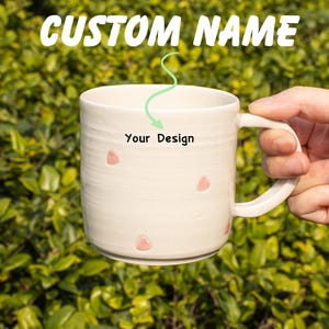 Unique Love Engraved Mugs, Custom Ceramic Mugs, Handmade Coffee Mugs, Mom Mugs, Ceramic Mugs, Cute Coffee Mugs for her Unique Gift
