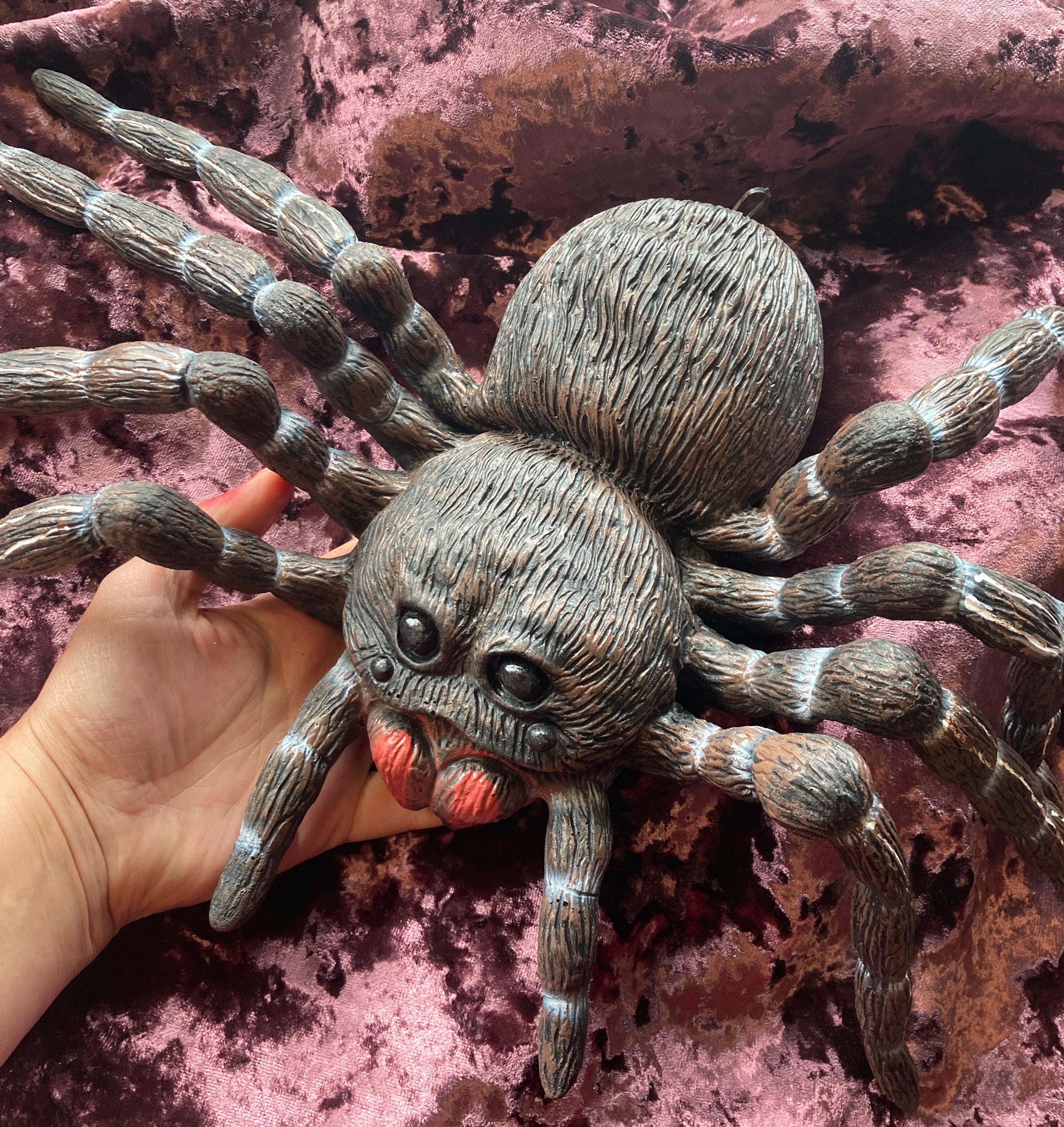 Vintage Giant Rubber Tarantula Spider Prop Halloween Decoration