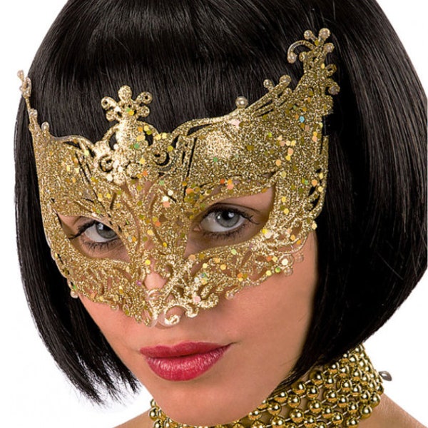 Masque de mascarade à paillettes, masque de Mardi Gras, bal costumé