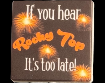 Rocky Top Silicone Printed Focal Bead