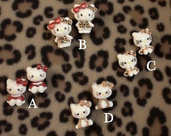 Animal print HK stainless steel earrings