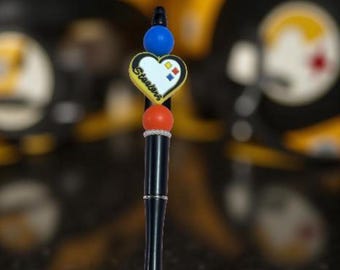 Pittsburg Steelers Beaded Pen