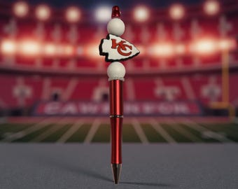 Kansas City Chiefs Beaded Pen