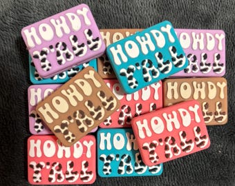 Howdy Y"All Silicone Focal Beads- Set of 2