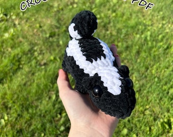 Digital File- No Sew Skunk Crochet Pattern PDF