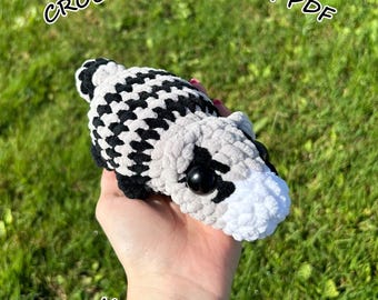 Digital File- No Sew Raccoon Crochet Pattern PDF
