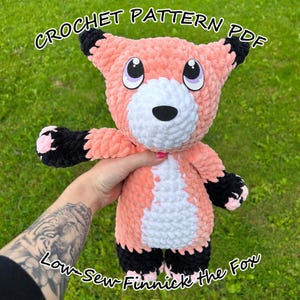 Digital File - Finnick the Fox crochet pattern (PDF) low sew