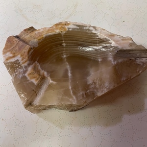 Large Italian Vintage Handcarved Onyx Astray 1960’s
