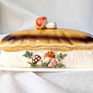 Merry Mushrooms! 2-Piece Butter Dish, 2 options, Read Description!
