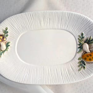 Mix-n-Match Merry Mushroom Ceramic Soup Tureen Bowls, Lids. Read Description! Vintage Sears Roebuck Underplate