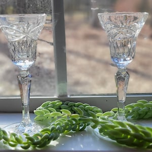 Elegant Heavy Crystal Gorham 6.5" Candleholders/Candle Holders/Candlesticks, Vintage Victoria's Garden