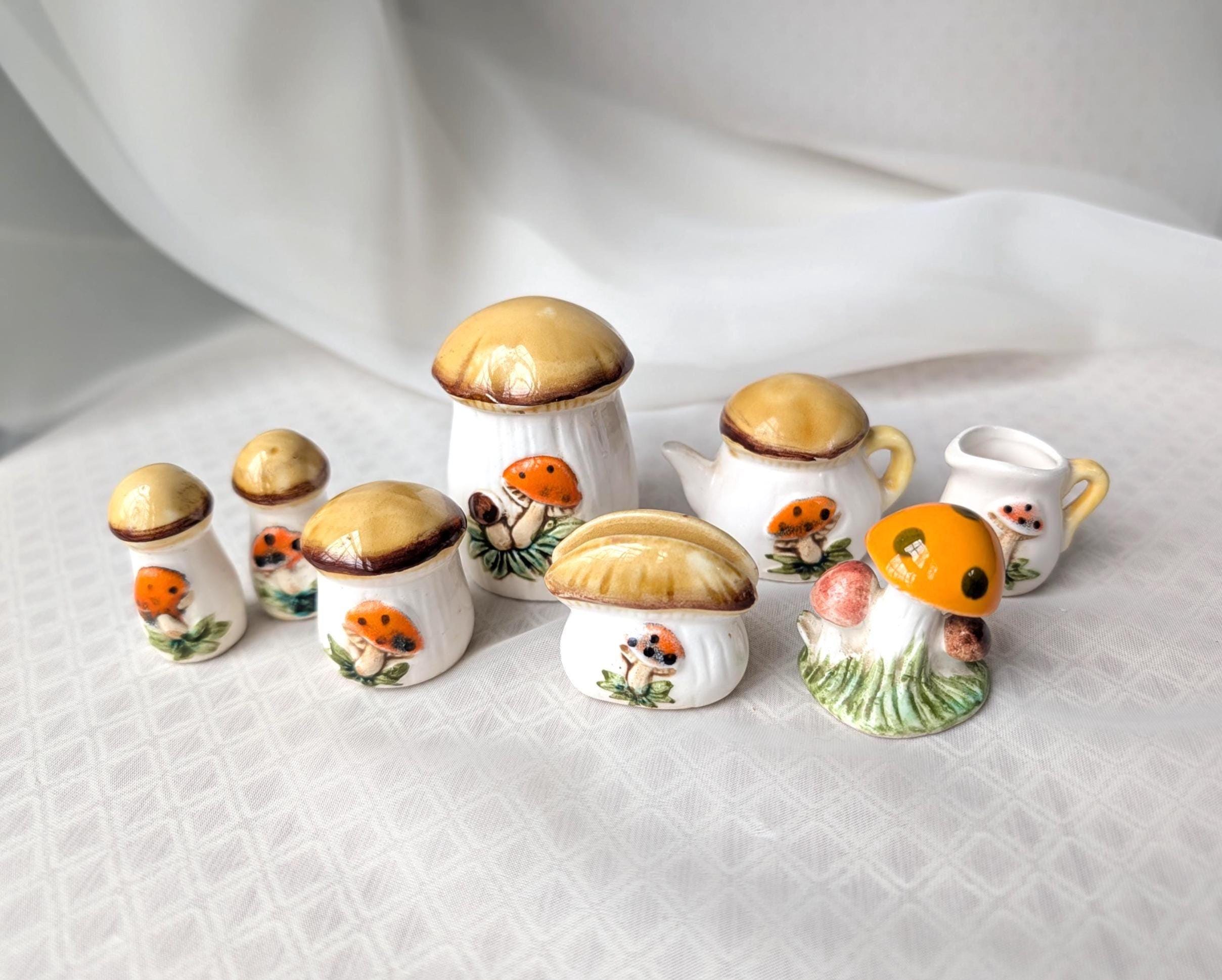 Vintage Ceramic Mushrooms - Etsy