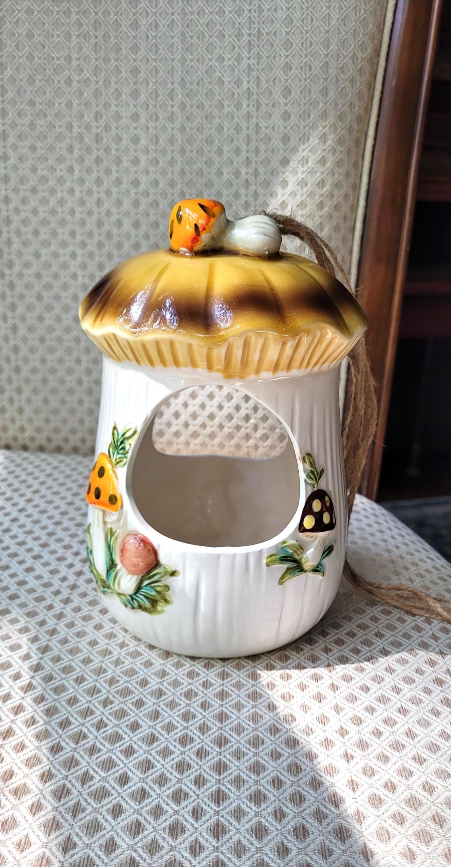 【SEARS】シアーズ きのこキャニスター セット　ヴィンテージ 陶器　70年代 SEARS】シアーズ きのこキャニスター セット ヴィンテージ 陶器