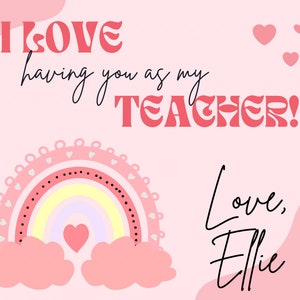 Love Teacher Valentine