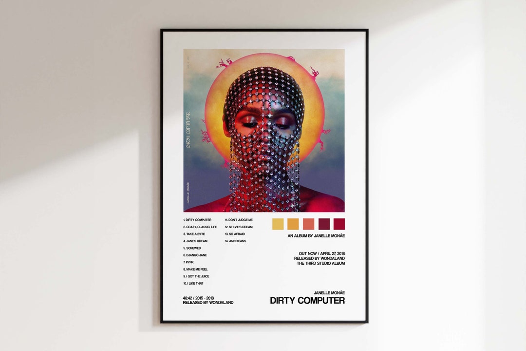 Janelle Monae dirty Computer Album Cover Poster Poster Print Wall janelle-monae-dirty-computer-album-cover-poster-poster-print-wall