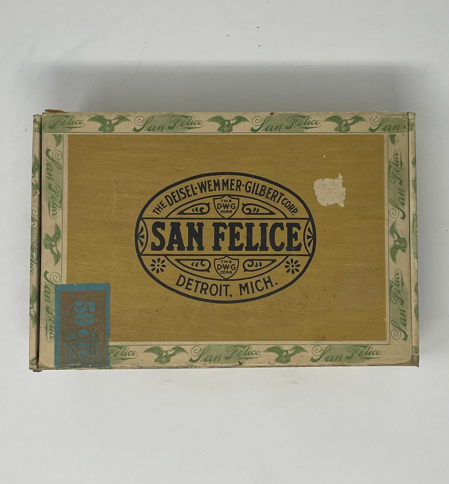 Vintage EMPTY San Felice Cigar Box - Factory #155 - 10th