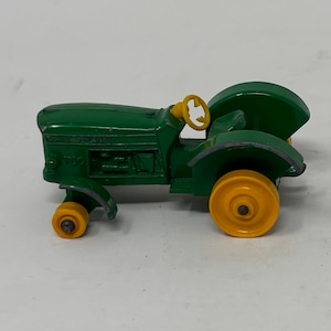 Vintage 1960s Matchbox Series No50 Green Tractor die cast car - Made in England by Lesney