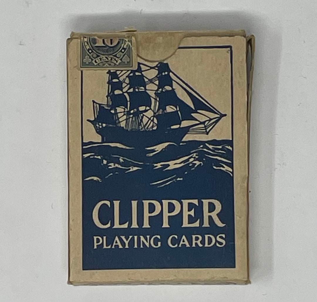 Vintage 934 Clipper Playing Cards Complete Deck - Etsy