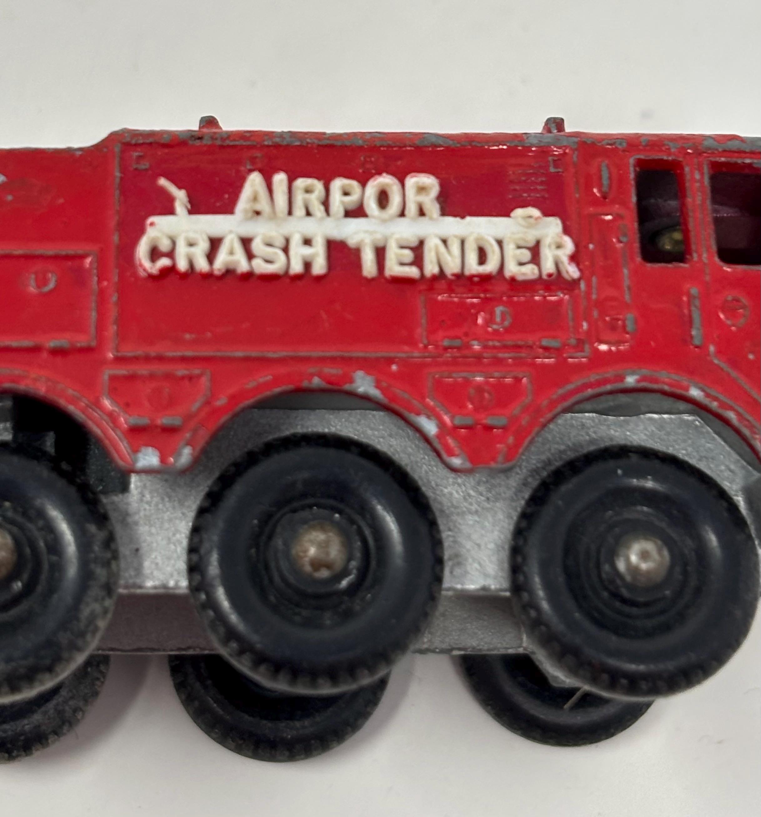 Vintage 1964 Matchbox Series No63 Airport Foamite Crash Tender Die