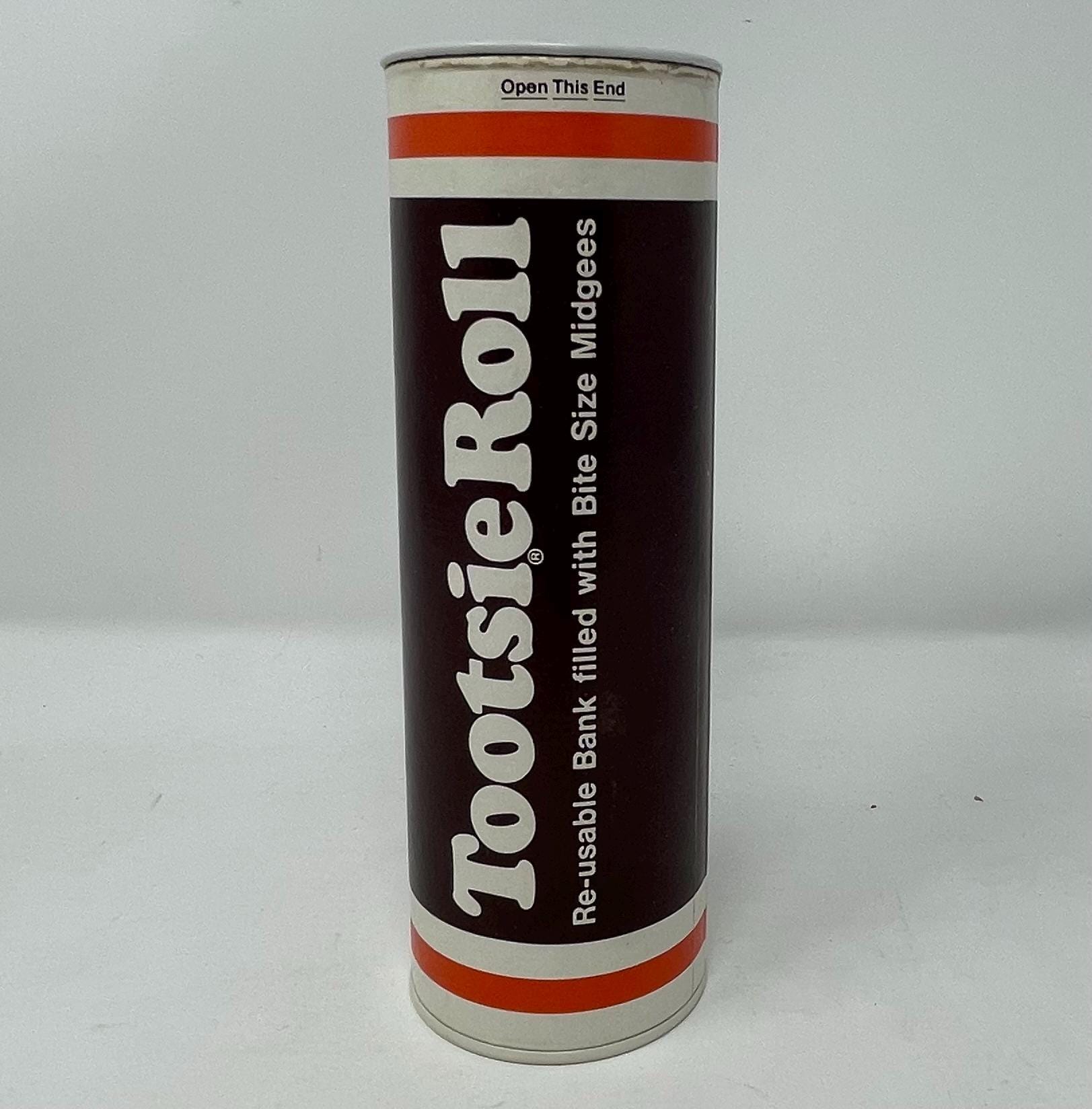 Vintage Tootsie Roll Candy Coin Bank - 1980s