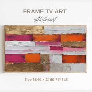 Samsung Frame TV  Art, Instant Digital Abstract Colorful Download Art