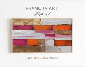 Samsung Frame TV  Art, Instant Digital Abstract Colorful Download Art