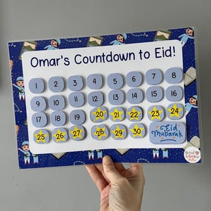 Ramadan Countdown Calendar, Ramadan Children’s Gift, Islamic Kids Activities, Ramadan for Kids, Ramadan Advent Calendar, Eid Al Fitr 2025