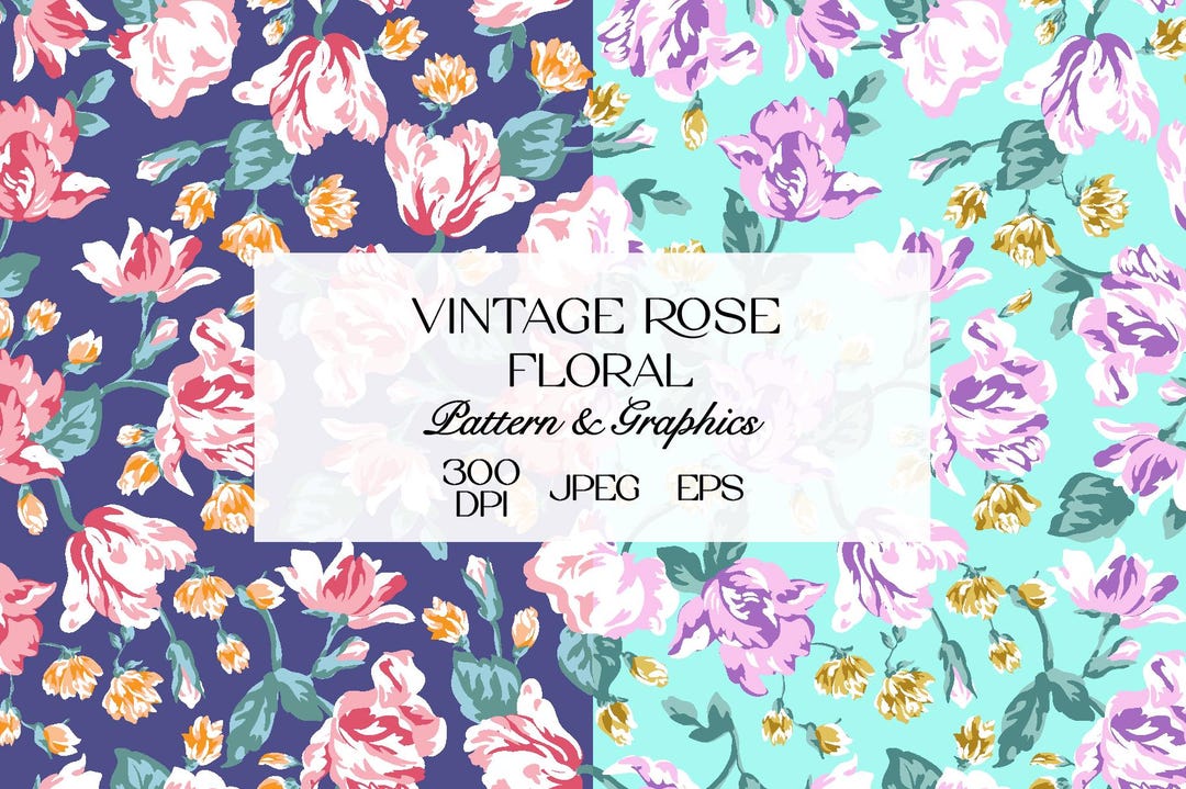 Botanical Pattern – Vintage Flower Design Seamless Files - Etsy