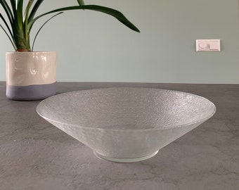 Vintage glass fruitbowl with a Danish design