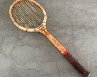 Vintage Tennisschläger aus Holz von Dunlop