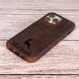 Custodia in vera pelle per iPhone 15/Pro/Plus/Pro Max con supporto MagSafe, custodia in pelle per iPhone 15 Pro Max, cover in pelle MagSafe per telefono