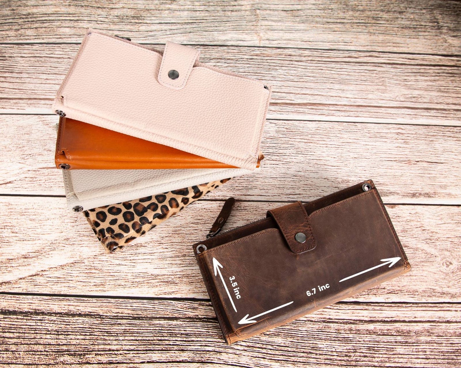 Custom Cell Phone Wallet Purse for Women With Wrist Strap, Crossbody