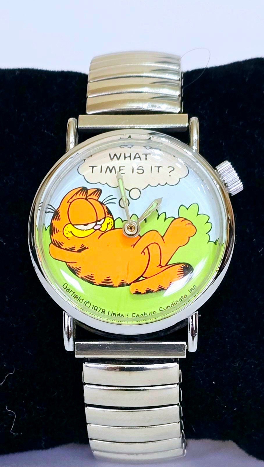 1978 Vintage Garfield Watch in Stainless Steel With