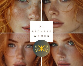 AI Model Red Hair Beige Lingerie Photo and Poster Size - Etsy