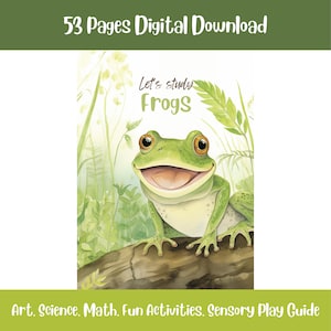 Frog Unit Study Homeschool Resources Frog and Toad Life Cycle & Anatomy Learning Bundle Nature Study Journal Science Homeschooling