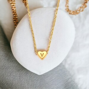 collar personalizado colgante minimalista lindo corazón letra inicial regalo mamá regalo novia, para hermana, para mujer para ella, para oferta