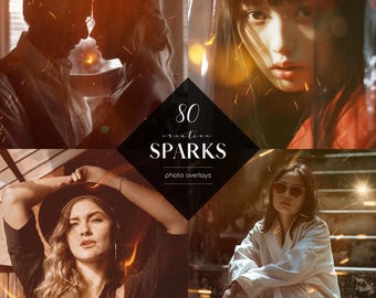 Nakładki fotograficzne „Fire Sparks”: 80 kreatywnych efektów iskrzenia (pliki JPG)