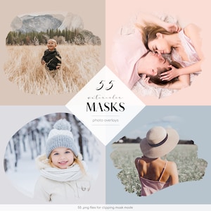 Puede incluir: Un conjunto de 55 superposiciones de fotos de acuarela, perfectas para agregar un toque único y artístico a tus fotos. Las superposiciones son de formas y colores variados, y se pueden usar para crear una variedad de efectos.